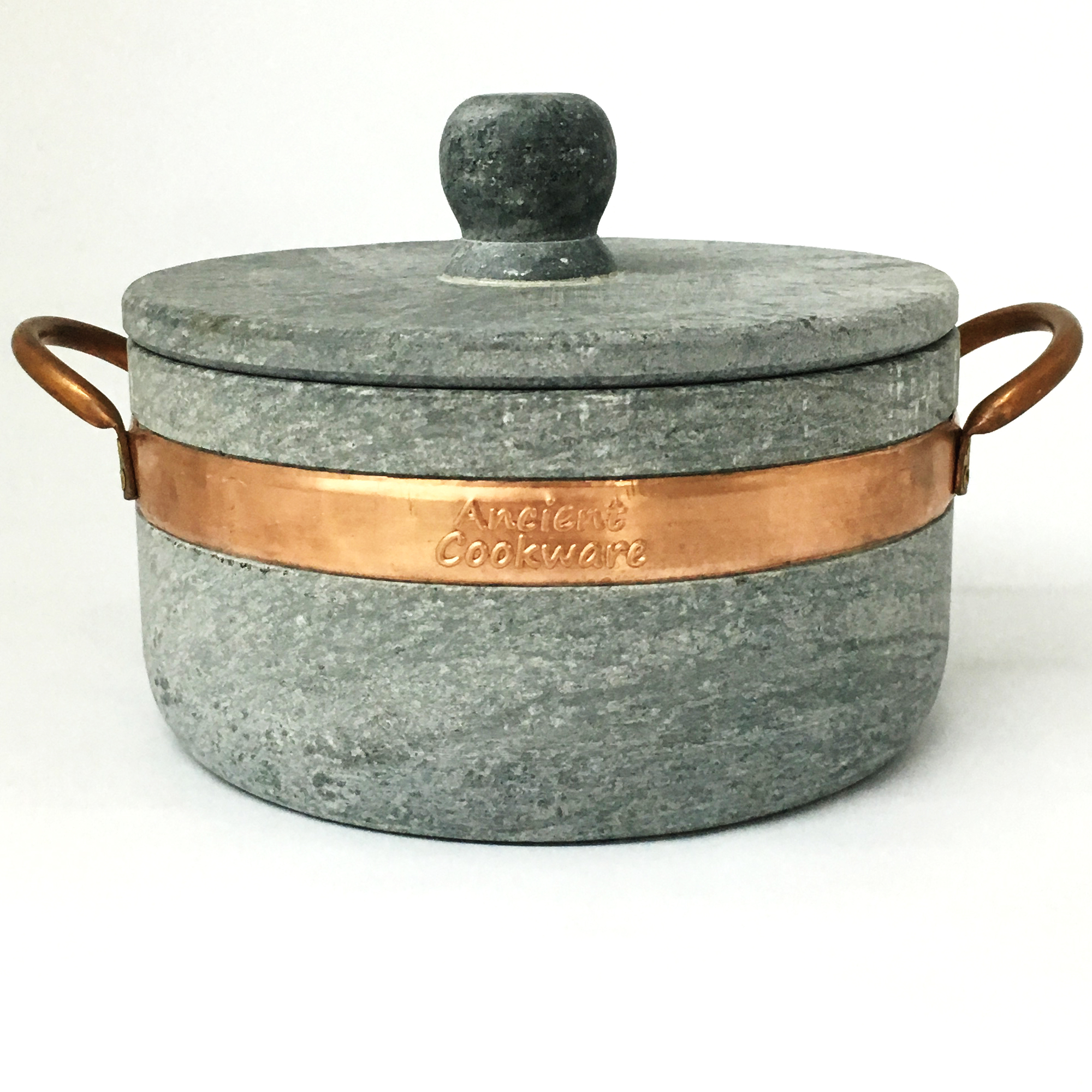 Brazilian Soapstone Stew Pot - Medium, Panela de Pedra-Sabão 3 Brazilian Soapstone Stew Pot - Medium, Panela de Pedra-Sabão