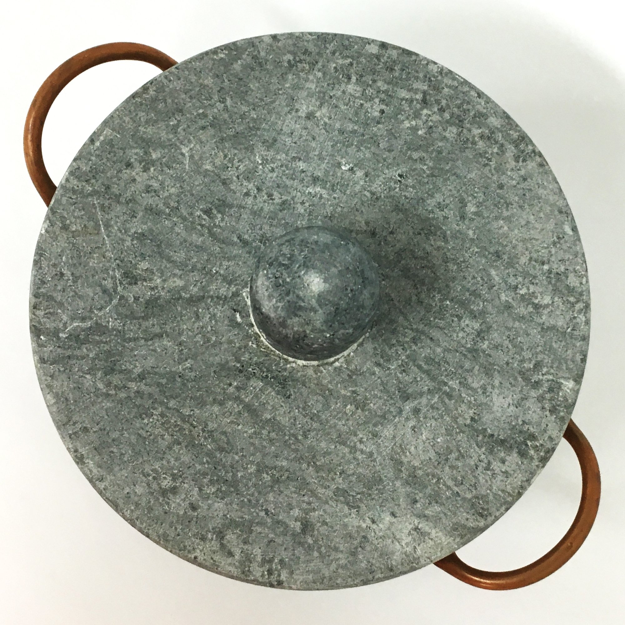 Brazilian Soapstone Stew Pot - Medium, Panela de Pedra-Sabão 4 Brazilian Soapstone Stew Pot - Medium, Panela de Pedra-Sabão