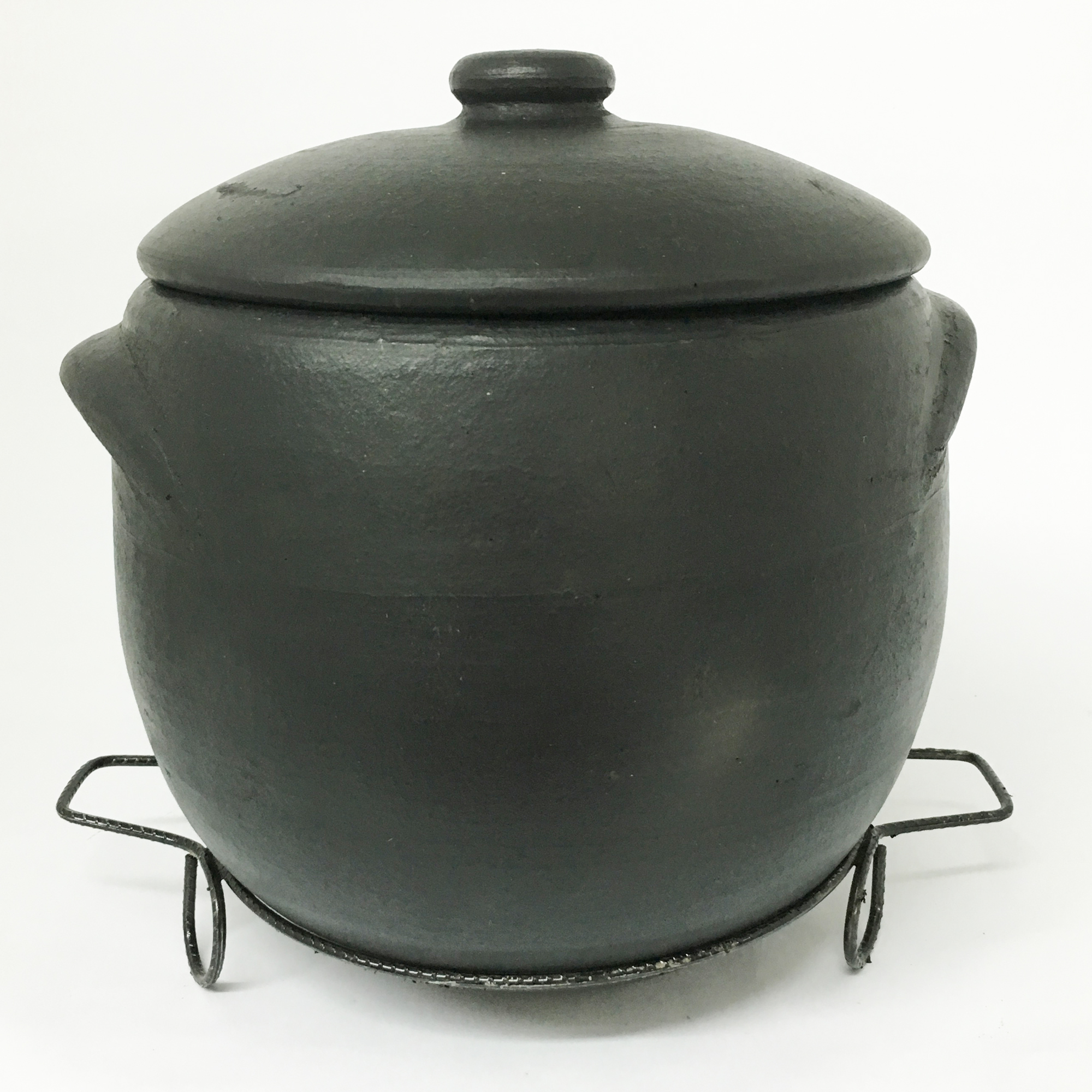 Brazilian Clay Stock Pot - Medium, Caldeiro de Barro Capixaba 1 Brazilian Clay Stock Pot - Medium, Caldeiro de Barro Capixaba