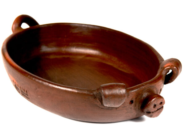 Pomaireware Pig Faced Roasting Pan