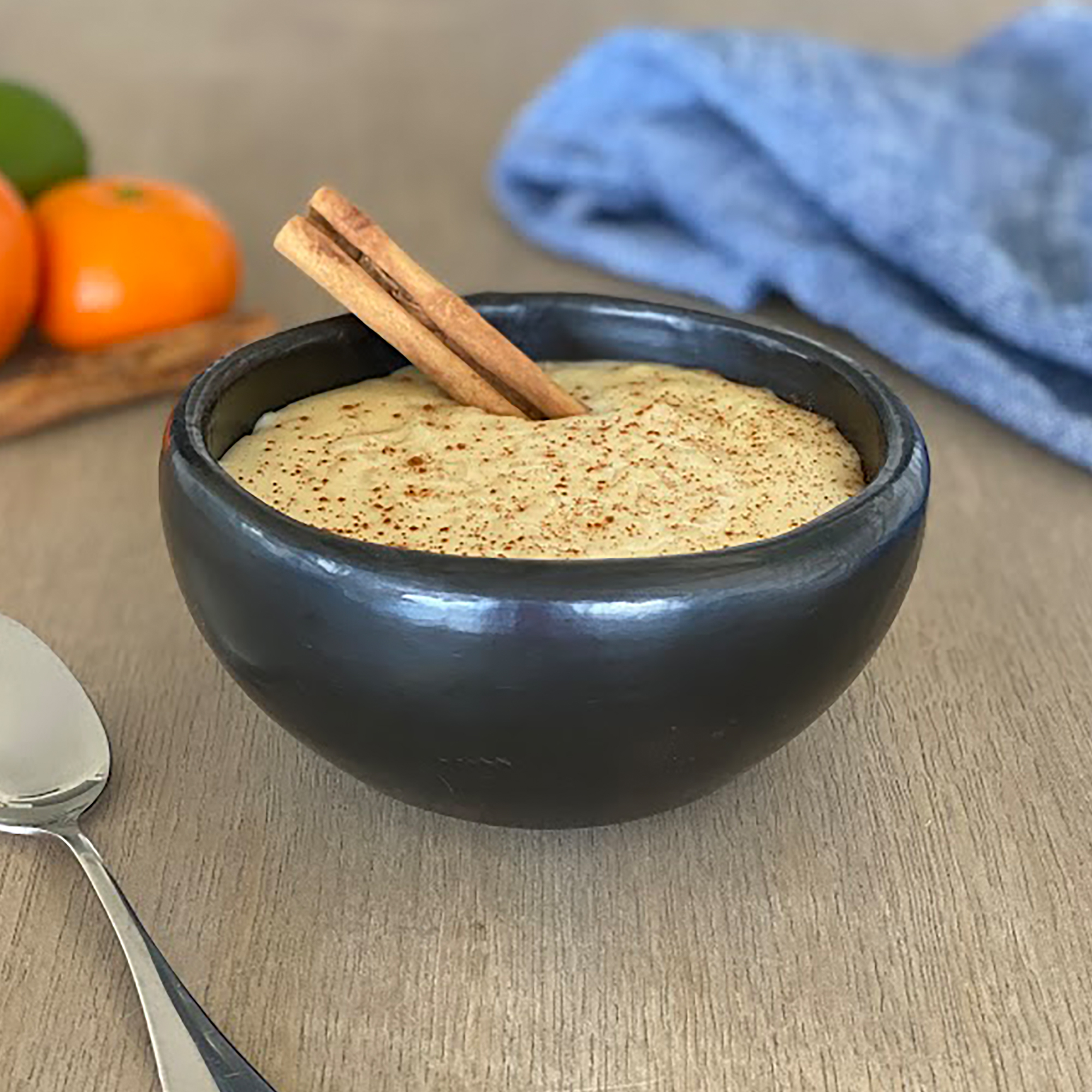 Black Clay, La Chamba Round Dessert Bowl