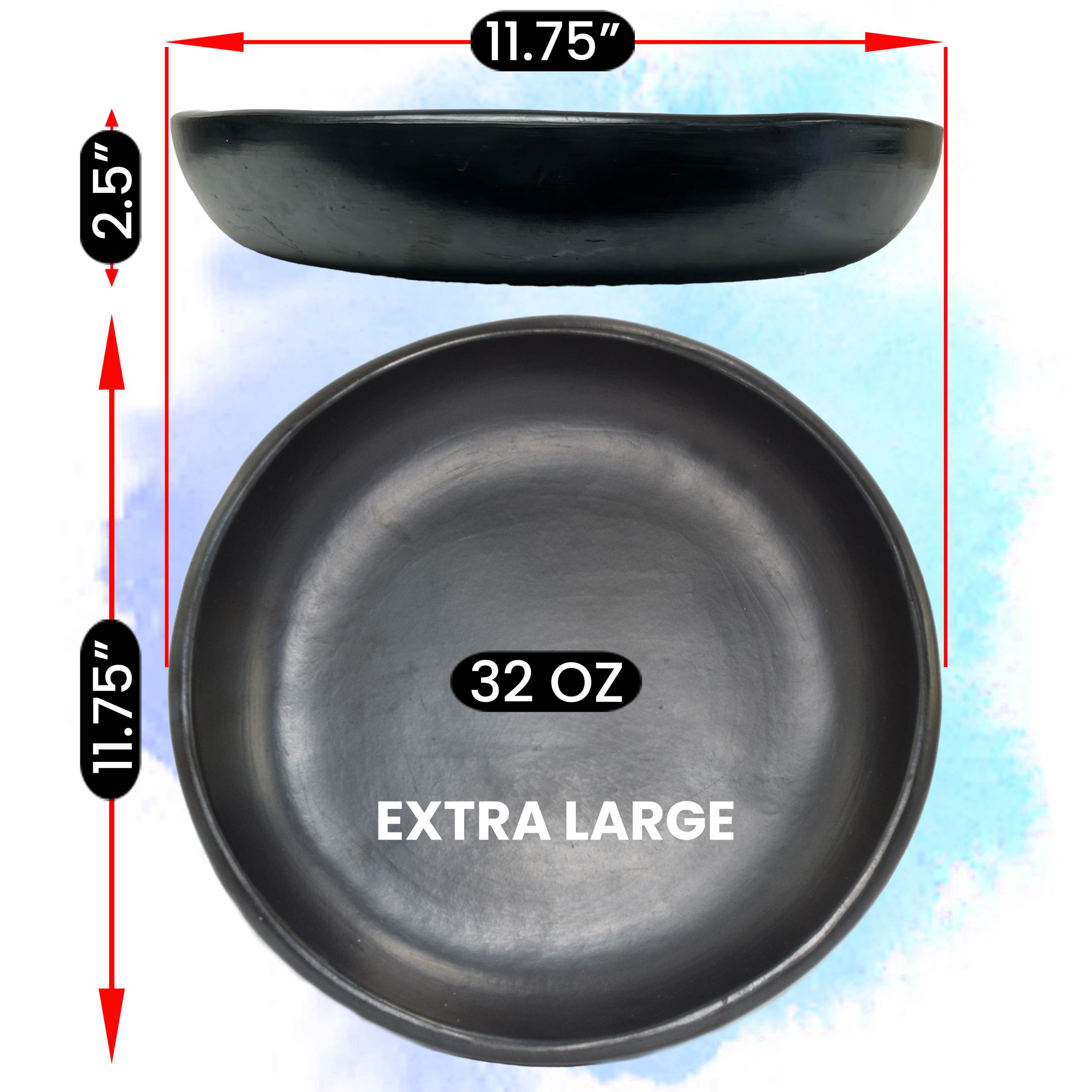 Black Clay, La Chamba Round Serving Plate