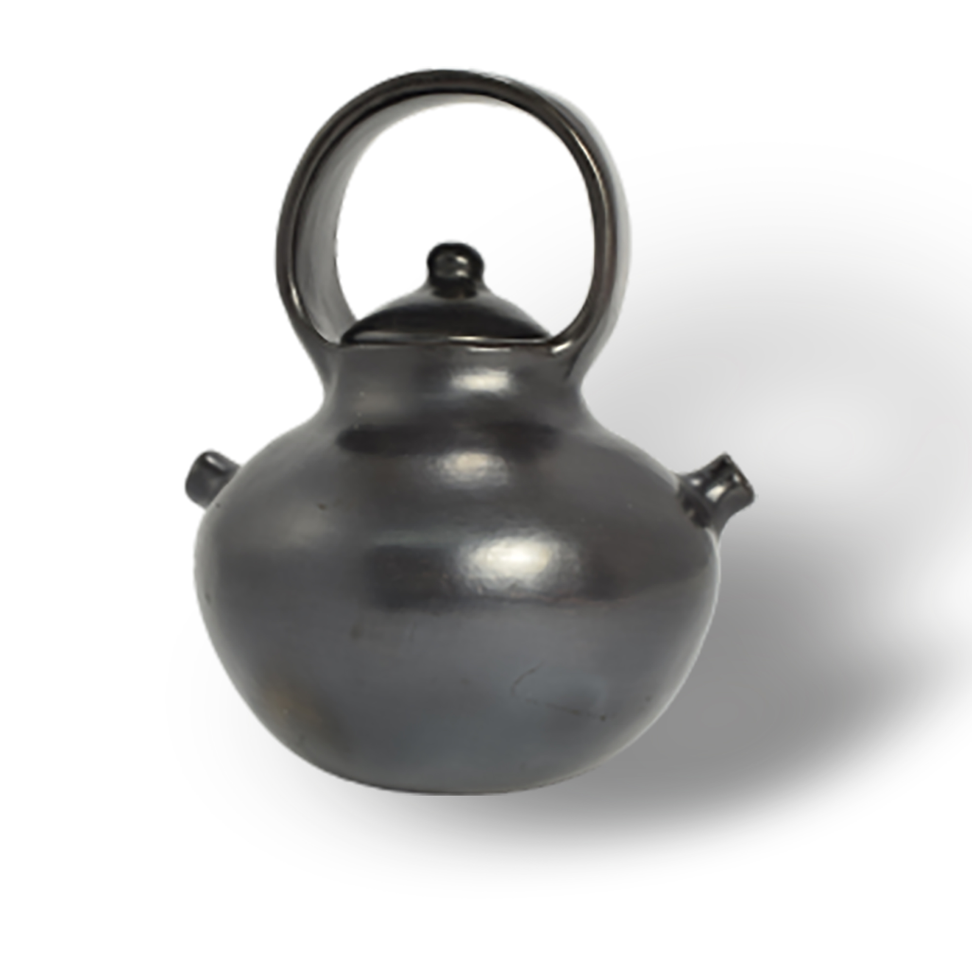 Black Clay, La Chamba Pre-Colombian Style Tea Pot 2 Black Clay, La Chamba Pre-Colombian Style Tea Pot