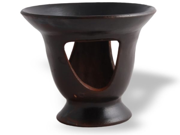 Ethiopian Clay Tibs Serving Plate with Burner - Small 1 Ethiopian Clay Tibs Serving Plate with Burner - Small
