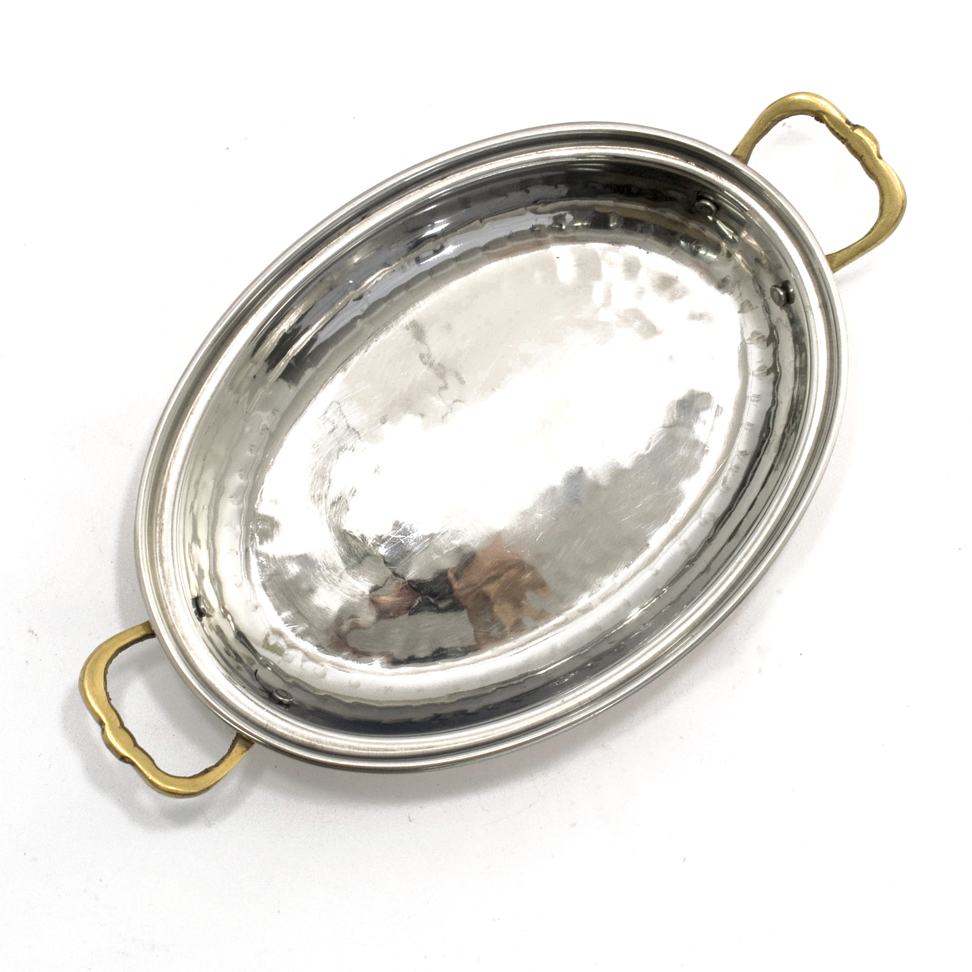 Indian Hammered Copper Mughlai Rice Server - Medium