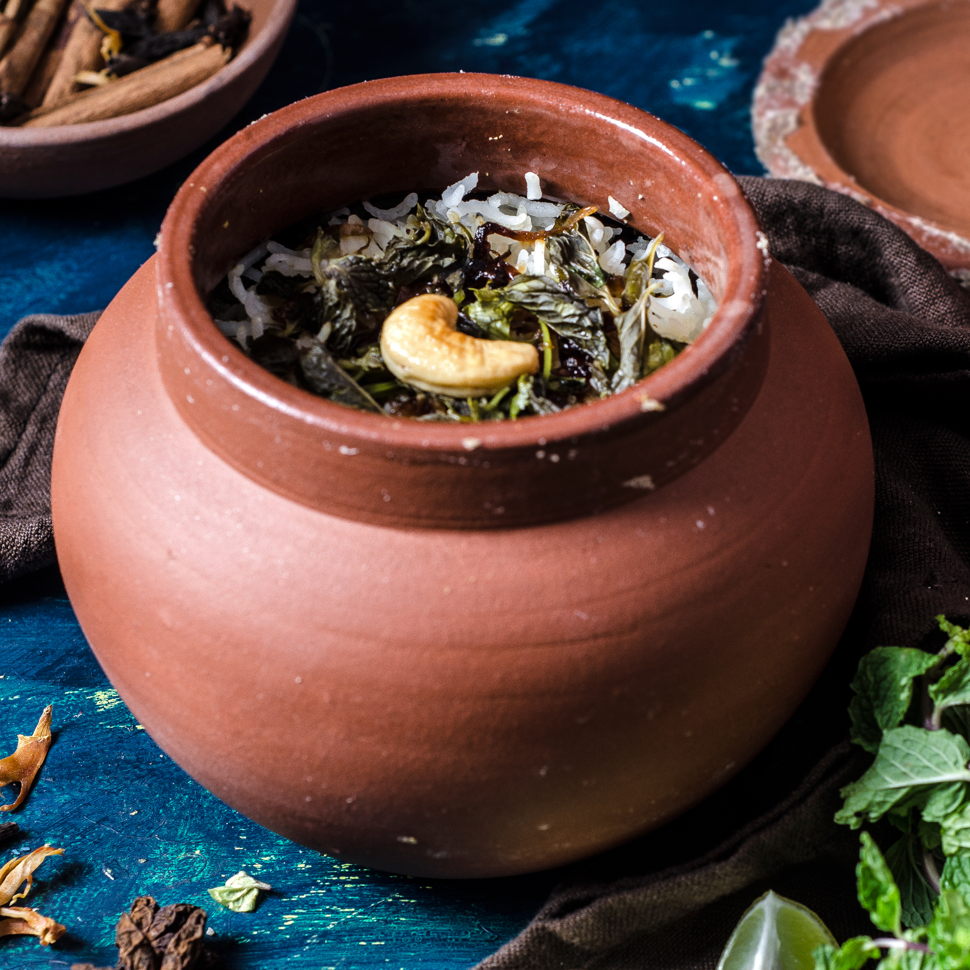 Indian Clay Individual Biryani Serving Bowl - Medium