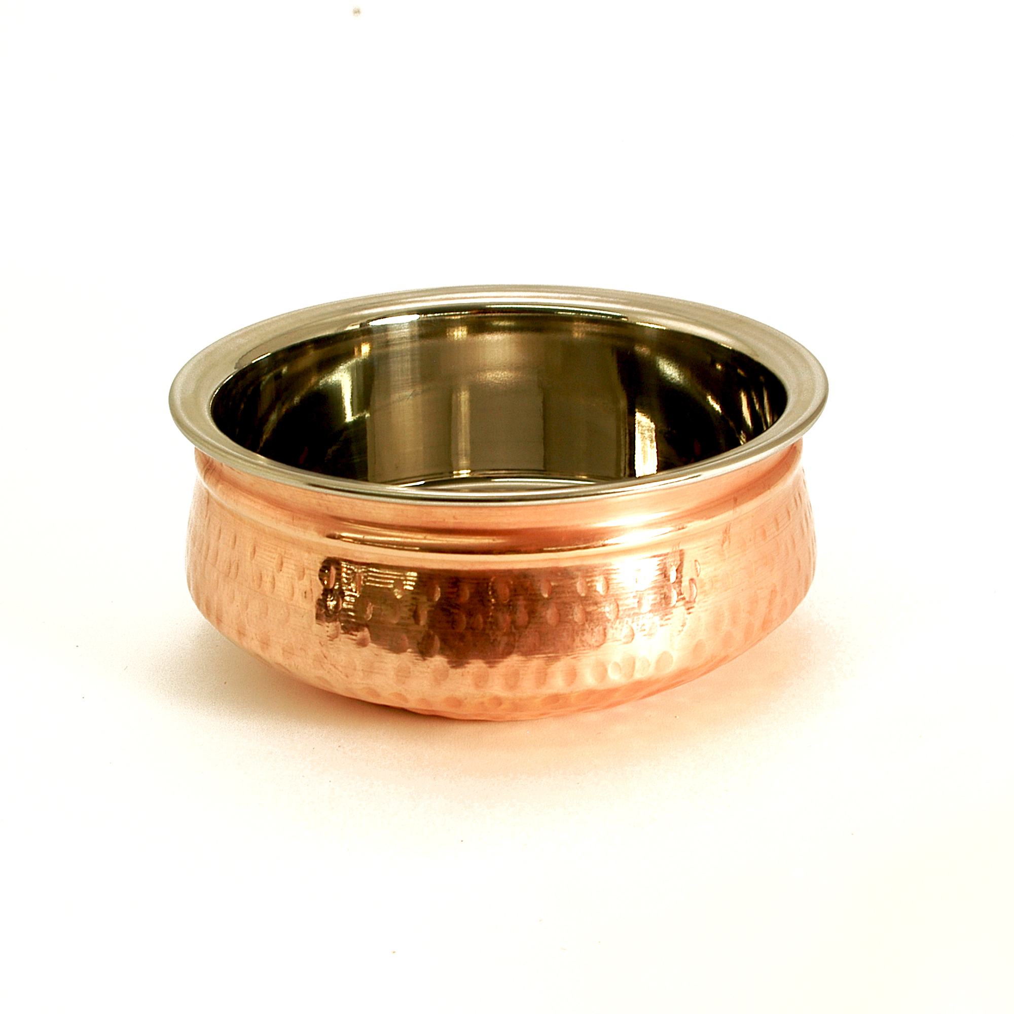 Indian Hammered Copper Hyderabadi Handi - Large
