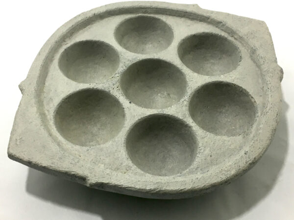 Indian Soapstone Paniyaram Maker - 7 Pit 1 Indian Soapstone Paniyaram Maker - 7 Pit