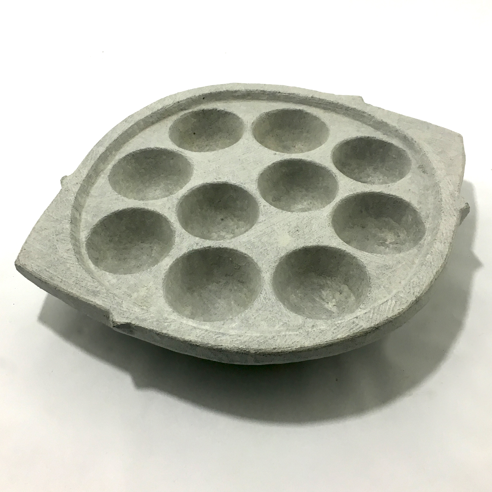 Indian Soapstone Paniyaram Maker - 10 Pit 1 Indian Soapstone Paniyaram Maker - 10 Pit