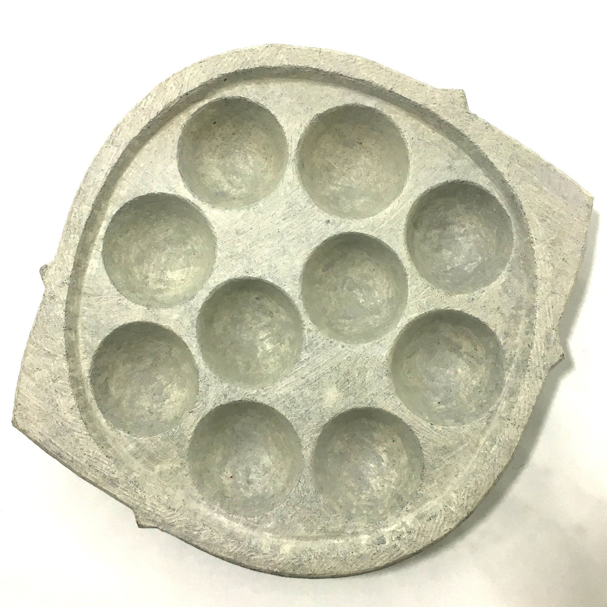 Indian Soapstone Paniyaram Maker - 10 Pit 2 Indian Soapstone Paniyaram Maker - 10 Pit