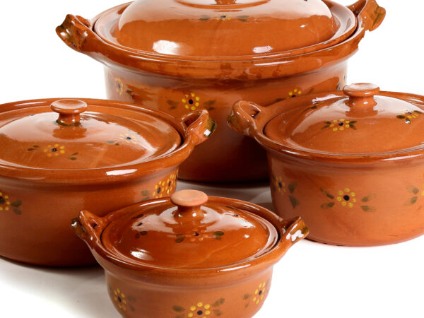 Mexican Lidded Cazuela - Terracotta