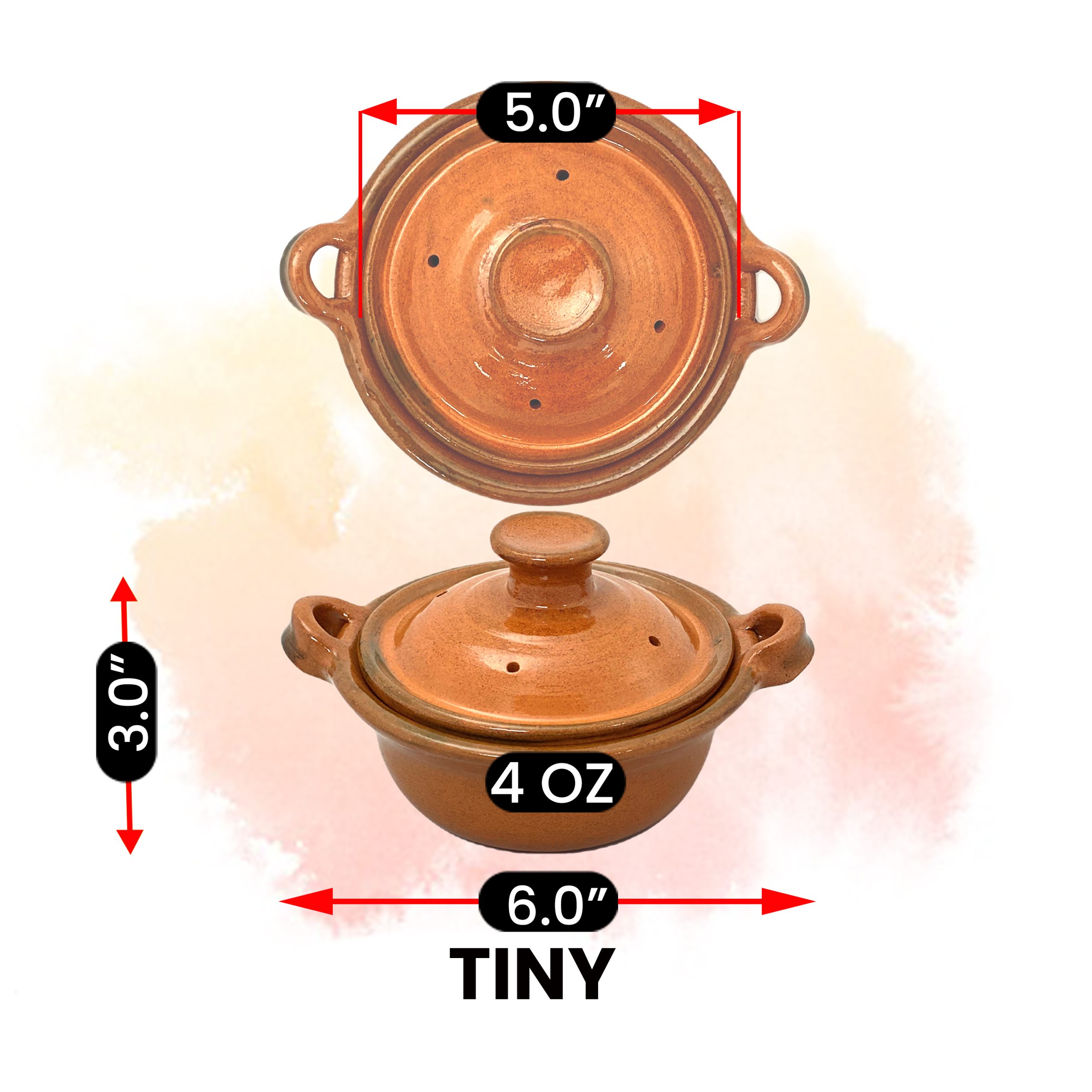 Mexican Lidded Cazuela - Terracotta