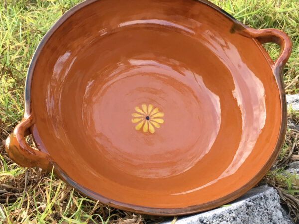 Mexican Unlidded Clay Cazuela - Terracotta