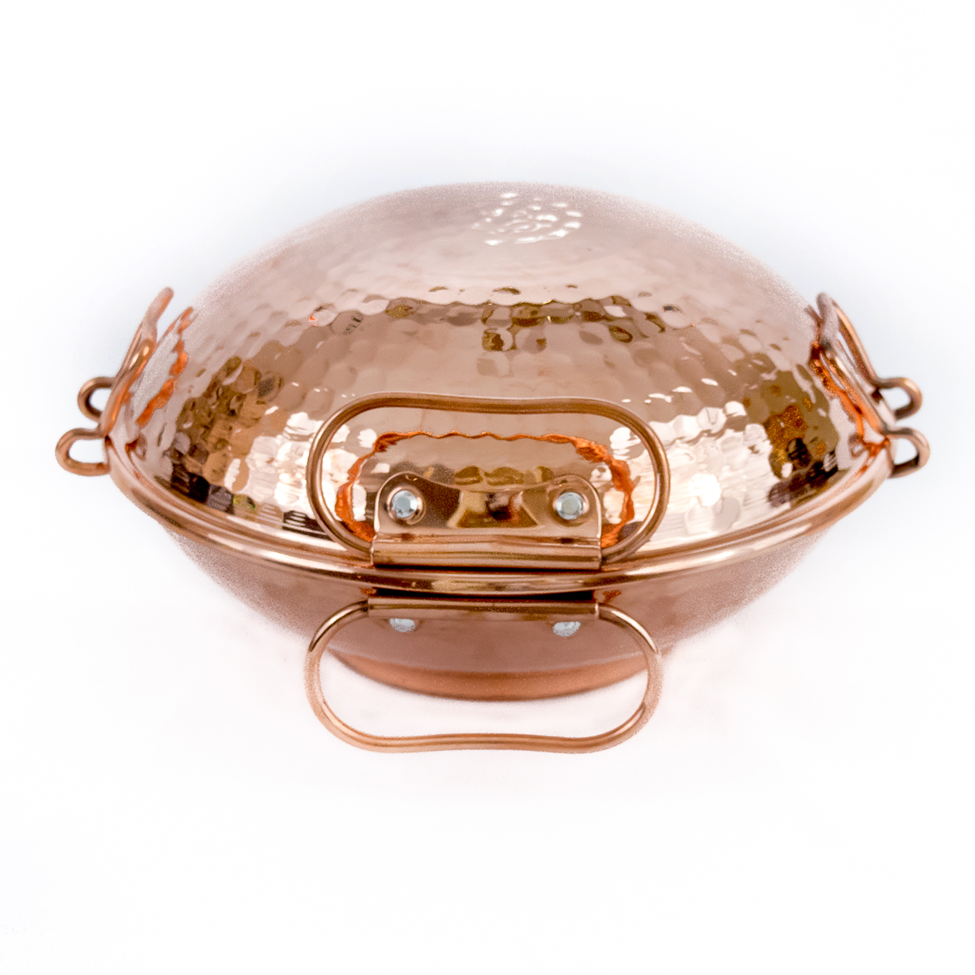 Portugese Hammered Flat Bottom Cataplana - Large - 30 cm